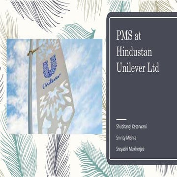 Hindustan Unilever Limited Performance Management System