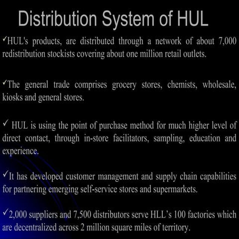 Distribution System of HUL 