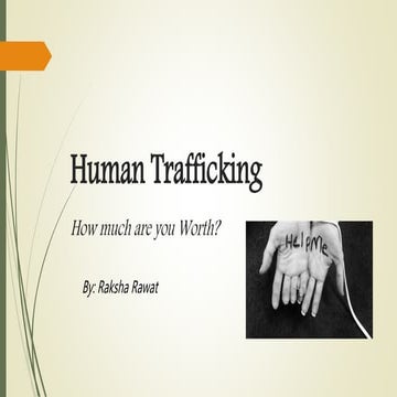 Human Trafficking