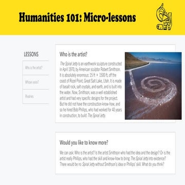 Hum 101 microlesson mod 1b
