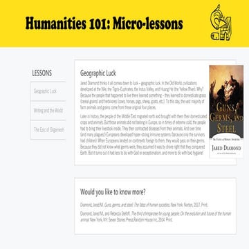 Hum 102 microlesson mod 1b: Writing and Farming
