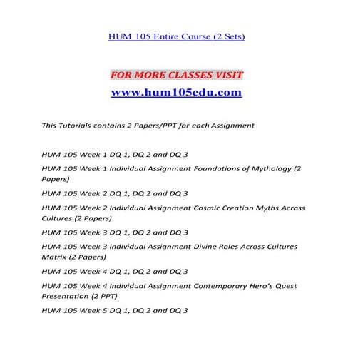 HUM 105 Learn/newtonhelp.com