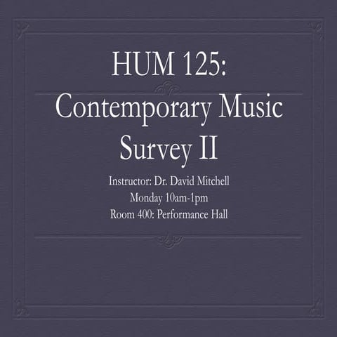 Popular Music In America: The Beat Goes On by Michael Campbell: Chapter 1