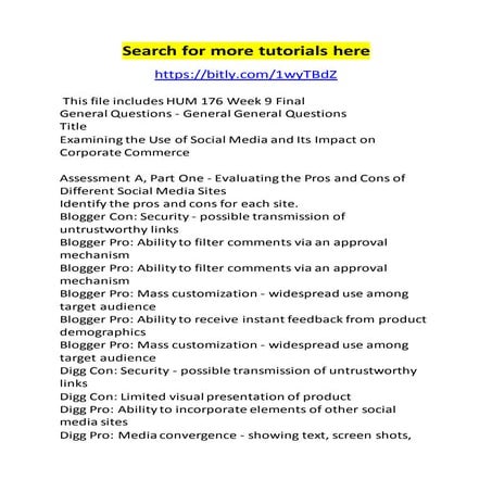 Hum 176 week 9 final