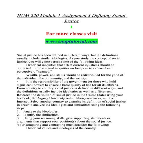 HUM 220  Enhance teaching - snaptutorial.com