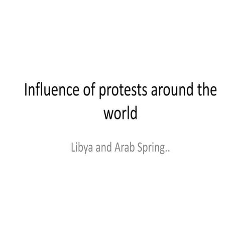 Libya and its influence