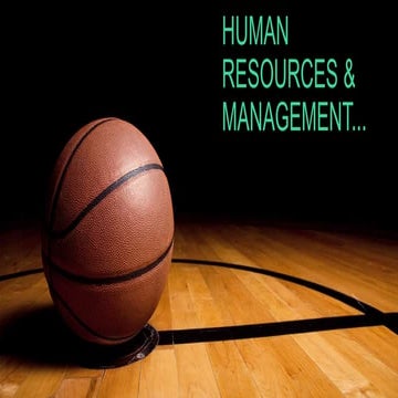 Human Resource Managment