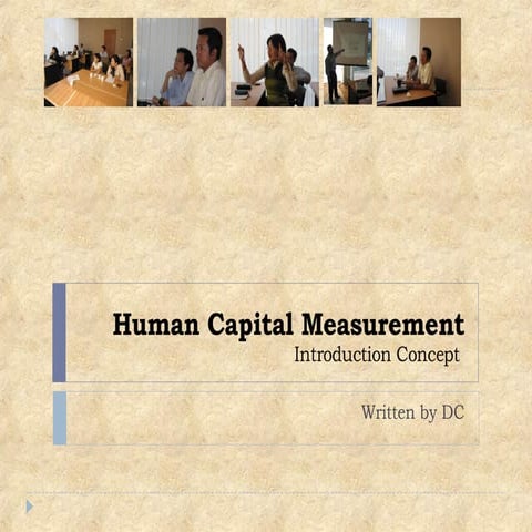 Human Capital Measurement