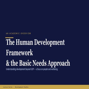 Basic needs approach | PPTX