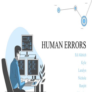 Human Error Lecture | PPTX