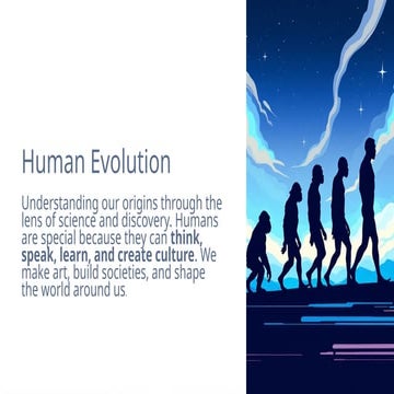 Human-Evolutiondescribirn past ages and ancestors