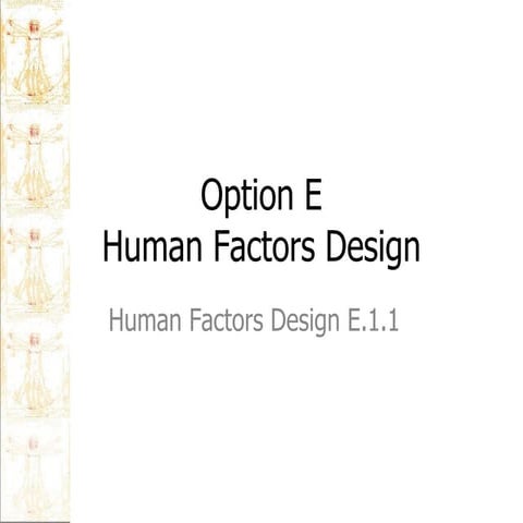 Human Factors Design E.1.1