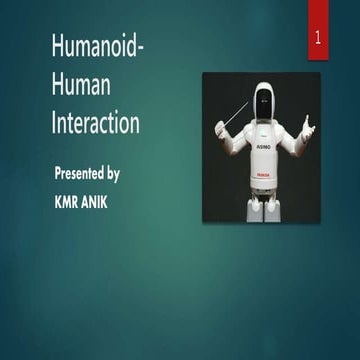 Human-Humanoid interaction