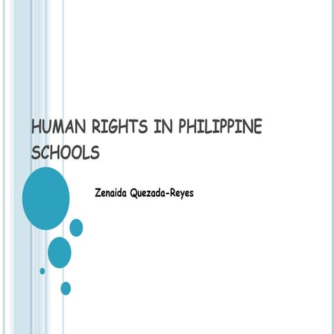 Human Rights in Philippine Schools