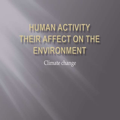 Human activity