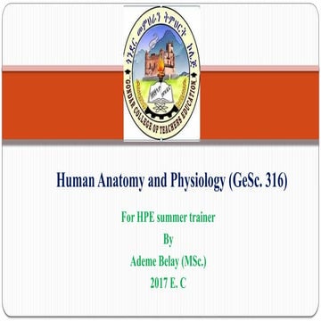 Human Anatomy and Physiology.pptx Ademe Belay
