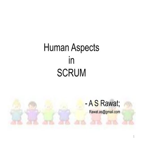 Human aspect in scrum
