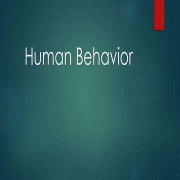 Human Behavior