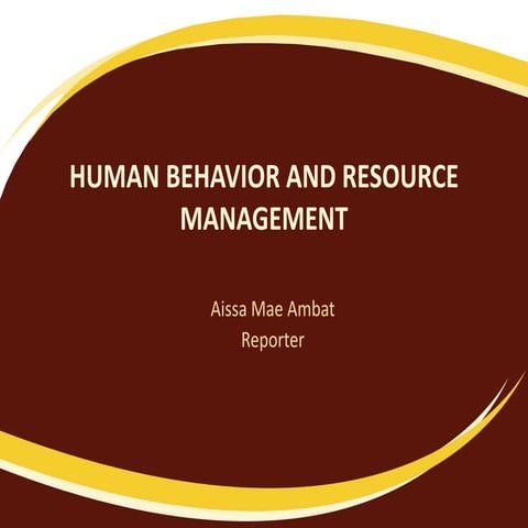 Human Behavior