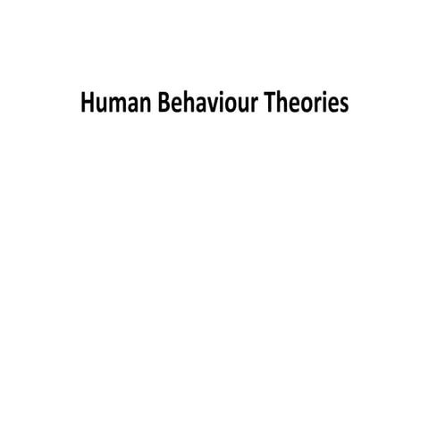 Human behaviour theories[1]
