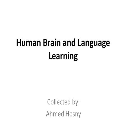Human brain and_language_learning