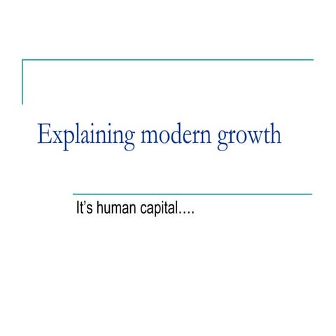 Human Capital and Growth For Development of Knowledge Economy