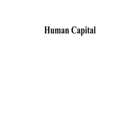 Wellbeing Of Nations The Role Of Human And Social Capital Oecd | PDF