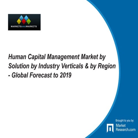 Human Capital Management Market by Solution