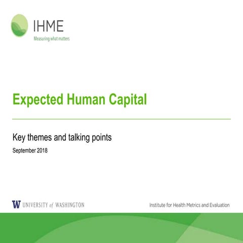 Expected Human Capital: Key themes and talking points