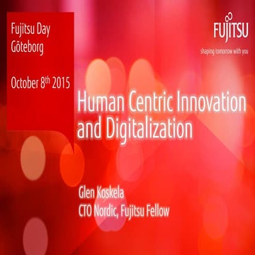 Human centric innovation and digitalization