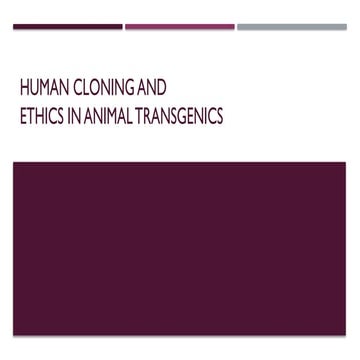 Animal and human cloning | PPT