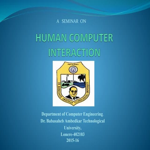 Human computer interaction