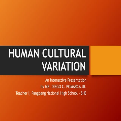 Human cultural variation