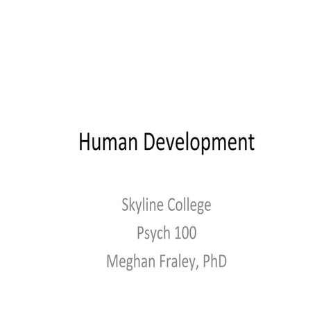 Human Development 