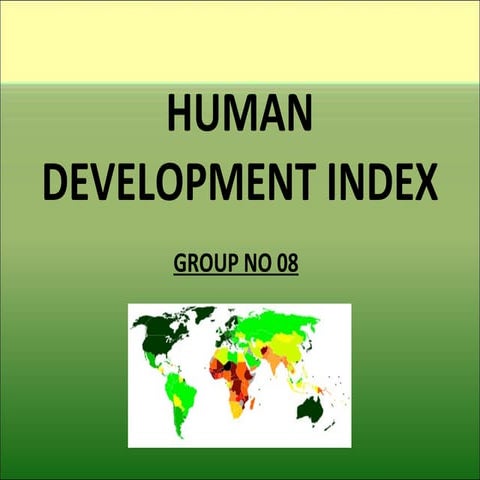 Human development index