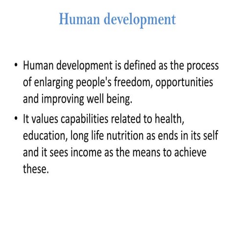 Human development index