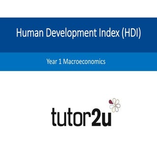 The Human Development Index