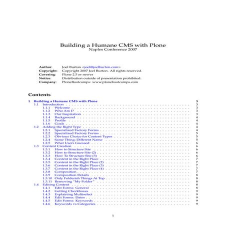 Building a humane CMS for Plone: updated tutorial