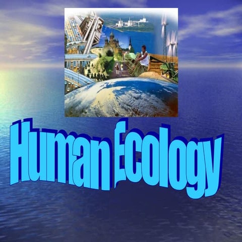 Human ecology2012