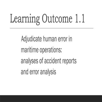 Human Error In Maritime Operations - Accident Analyses.pptx