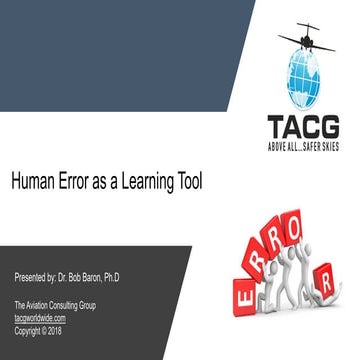 Human Error as a Learning Tool