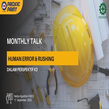Understanding Human Error and Rushing in Workplace Safety: Insights ...