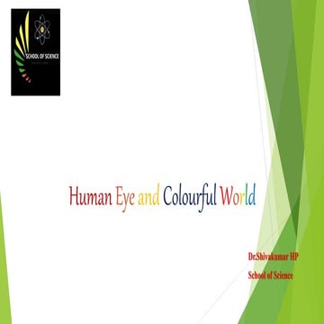 Human eye and colourful world