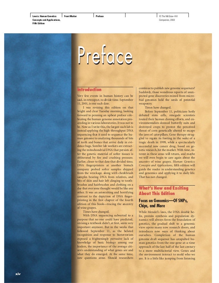 Human Genetics Concepts And Applications
