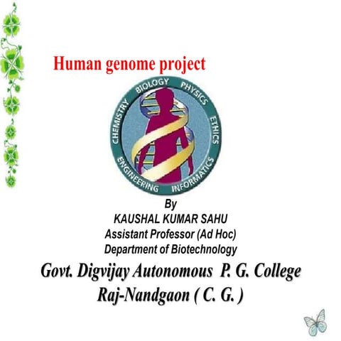 Human genome project by kk sahu