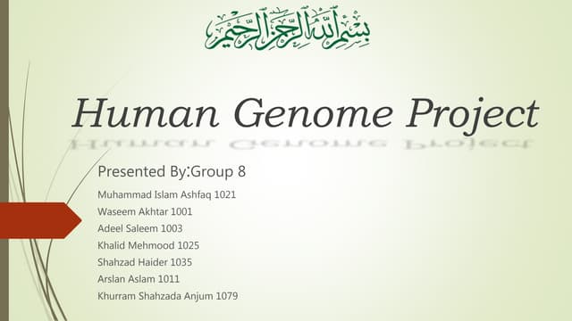 Human Genome Project