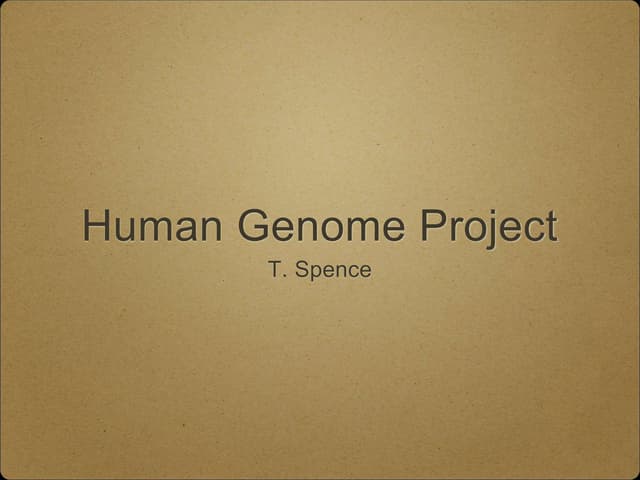 Human genome project slides