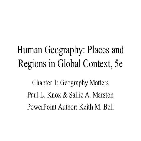 Human geography1