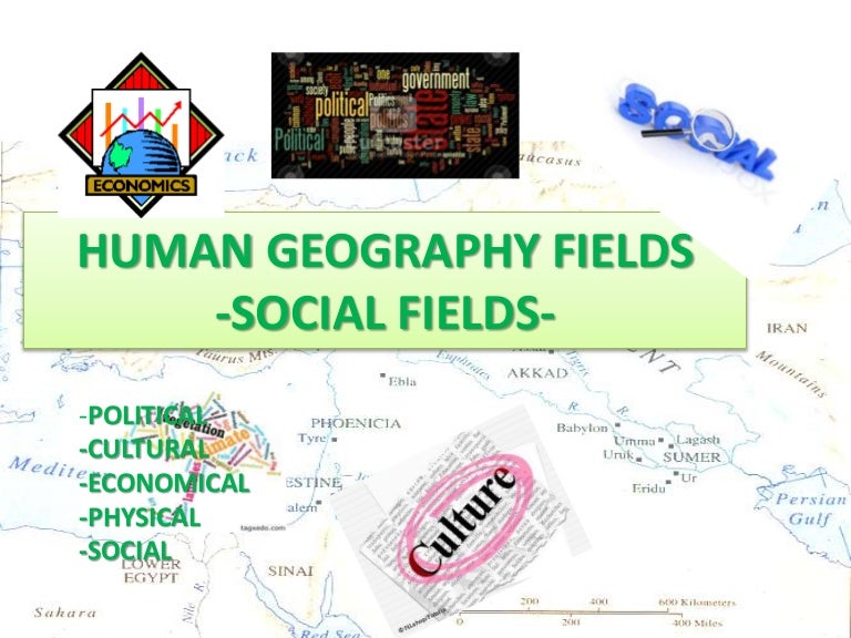 Human geography fields