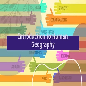 Human Geography Introductionpowerpoint Pptx